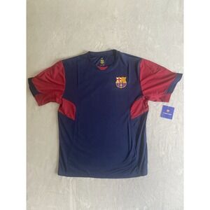 FC Barcelona Jersey Mens Large Navy Blue Logo‎ Icon Sports Football Club Group